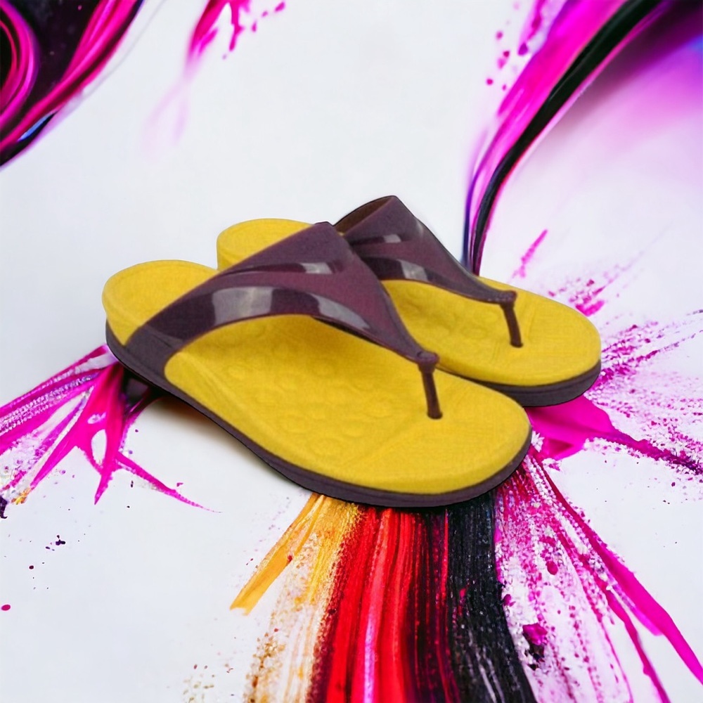 Camper Yellow and Purple Sandals